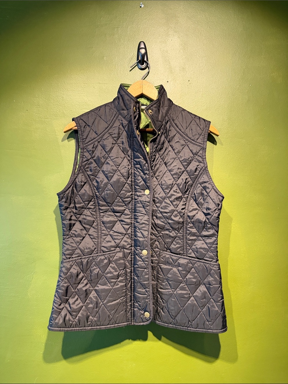 Barbour Summer Liddesdale Quilted Sleeveless Vest in Navy